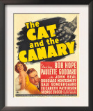 The Cat and the Canary  Paulette Goddard  Bob Hope on Window Card  1939