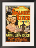 Swanee River  Don Ameche  Andrea Leeds  Al Jolson on Midget Window Card  1939