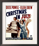 Christmas in July  Dick Powell  Ellen Drew on Window Card  1940