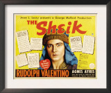 The Sheik  (Re-Issue 1938 Half-Sheet Poster)  Rudolph Valentino  1921