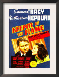 Keeper of the Flame  Spencer Tracy  Katharine Hepburn on Midget Window Card  1942