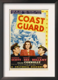 Coast Guard  Randolph Scott  Frances Dee  Ralph Bellamy on Midget Window Card  1939
