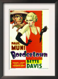 Bordertown  Paul Muni  Bette Davis on Midget Window Card  1935