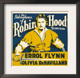 The Adventures of Robin Hood  Errol Flynn on Jumbo Window Card  1938