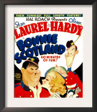 Bonnie Scotland  Oliver Hardy  June Lang  Stan Laurel on Window Card  1935