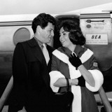 Elizabeth Taylor with Husband Eddie Fisher  May 1959