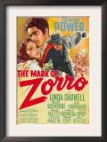 The Mark of Zorro  Linda Darnell  Tyrone Power on Argentinian Poster Art  1940