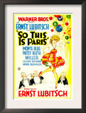 So This Is Paris  Poster Art  1926