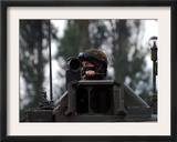Tank Commander of a Leopard 1A5 MBT of the Belgian Army