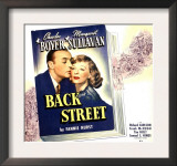 Back Street  Charles Boyer  Margaret Sullavan on Jumbo Window Card  1941