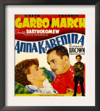 Anna Karenina  Greta Garbo  Fredric March  Freddie Bartholomew on Window Card  1935