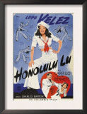 Honolulu Lu  Lupe Velez on Swedish Poster Art  1941