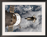 Space Shuttle Atlantis After It Undocked from the International Space Station on June 19  2007
