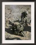 Two Mortarman at Marine Corps Air-Ground Combat Center  Twentynine Palms  California
