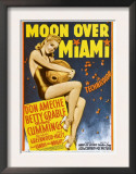 Moon over Miami  Betty Grable on Window Card  1941