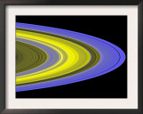 False-Color Image of Saturn's Main Rings Made Using Cassini's Ultraviolet Imaging Spectrograph