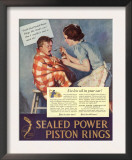 Taking Giving Medicine Sealed Piston Rings Medical  USA  1938