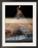 Artist's View of Odyssey Detecting Ice