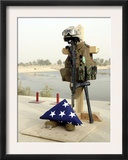 Fallen Soldier's Gear  Camp Baharia  Iraq  June 12  2007