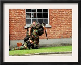 Soldiers of the Belgian Army Helping and Transporting a Wounded Mate