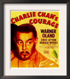 Charlie Chan's Courage  Warner Oland on Window Card  1934