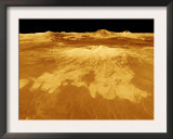 3D Perspective View of Sapas Mons on Venus