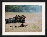 Evacuation of a Wounded Soldier by an Ambulance