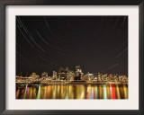 Star Trails Above Downtown Vancouver  British Columbia  Canada