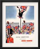 Double Diamond Coronation Union Jack Flags  UK  1953