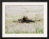 Belgian Paratroopers on Guard in the Fields