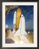 Space Shuttle Atlantis Lifts Off from its Launch Pad at Kennedy Space Center  Florida