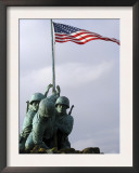 Close Up of the Iwo Jima Bronze Statue Showing Detail of the Sculpture