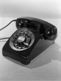 Rotary Dial Black Telephone
