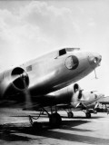 Commercial Airline DC-3 Plane  With Propellers Spinning