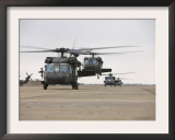 UH-60 Black Hawks Taxis Out for a Mission over Northern Iraq