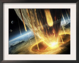 Giant Asteroid Collides with the Earth