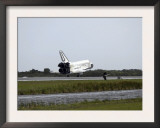 Space Shuttle Discovery Touches Down on the Runway at Kennedy Space Center