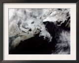 Sea Ice Fills the Gulf of St Lawrence  Giving the Landscape a Wintery Appearance