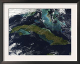 Satellite View of Cuba