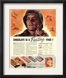 Nestle's  Propaganda Chocolate Sweets WWII Chocolate Is a Fighting Food  USA  1940