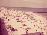 People Relaxing on Beach  New Jersey