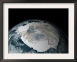 Frozen Continent of Antarctica and its Surrounding Sea Ice