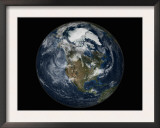 Full Earth View Showing North America