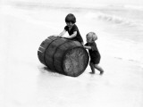 Boys Playing in Surf