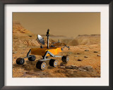 Mars Science Laboratory Travels Near a Canyon on Mars