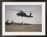 A UH-60 Black Hawk Taking Off for a Mission over Northern Iraq