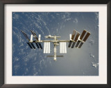 International Space Station Backdropped Against Earth