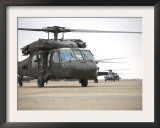 UH-60 Black Hawks Taxis Out for a Mission over Northern Iraq