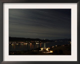 Star Trails over Okanagan Lake  Vernon  British Columbia  Canada