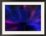 Digitally Generated Image of a Space Travel Scene